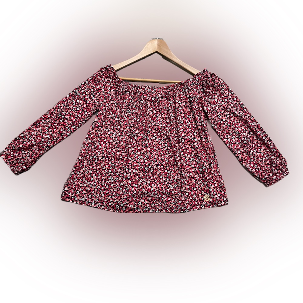 Women's Michael Kors Floral Top 3/4 Sleeves Size:L